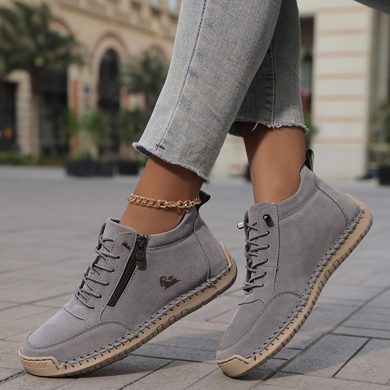 Soleil™ Orthopedic Comfort Zip Sneakers