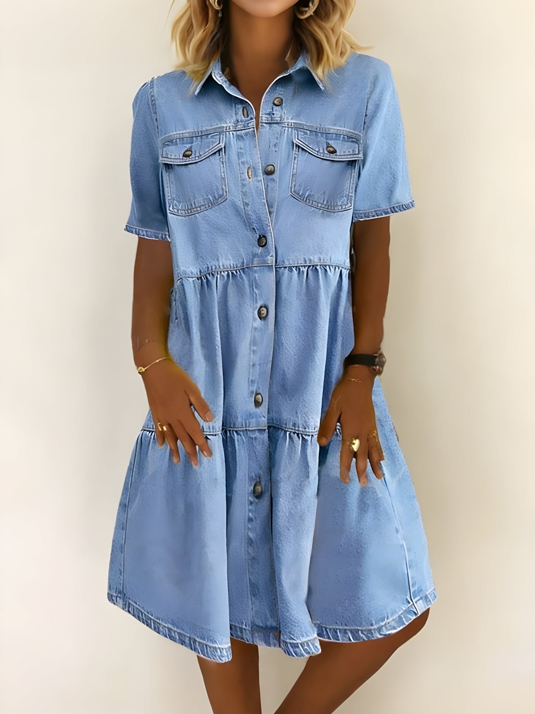 Aleena | Casual Elegant Denim Dress